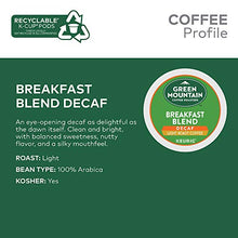Load image into Gallery viewer, Green Mountain Keurig Decaf Coffee Breakfast Blend, 12 ct
