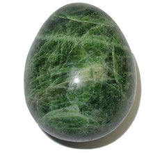 Load image into Gallery viewer, Satin Crystals Diopside Egg Collectible Green Heart Chakra Healing Love &amp; Life Lessons Gemstone P01 (2.0 Inch)
