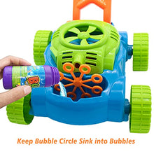 Load image into Gallery viewer, Lydaz Bubble Mower for Toddlers, Kids Bubble Blower Machine Lawn Games, Outdoor Push Toys, Valentines Day Gifts Birthday Toys Gifts for Preschool Baby Boys Girls
