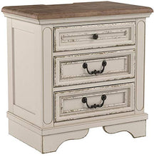 Load image into Gallery viewer, Signature Design by Ashley Realyn Nightstand, Chipped White
