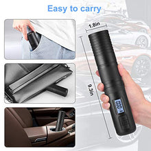 Load image into Gallery viewer, SEDISON Portable Air Compressor Pump： Rechargeable Mini Tire Inflator LCD Display &amp; Emergency LED Light 150 PSI Wireless Electric Air Compressor for Bicycle Motorcycle Tires Ball and Other Inflatables
