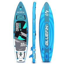 Load image into Gallery viewer, Bluefin SUP Stand Up Inflatable Paddle Board with Kayak Conversion Kit | Ultimate iSUP Kayak Bundle (10’8”, 12’0” and 15'0") (Carbon 10'8")
