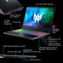 Load image into Gallery viewer, Acer Predator Helios 300 PH315-54-760S Gaming Laptop | Intel i7-11800H | NVIDIA GeForce RTX 3060 Laptop GPU | 15.6" Full HD 144Hz 3ms IPS Display | 16GB DDR4 | 512GB SSD | Killer WiFi 6 | RGB Keyboard
