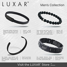 Load image into Gallery viewer, LUXAR® Men's Titanium Link Bracelet | Solid Titanium Adjustable Bracelet Designed for Men | Explore The World of Luxar [Brushed Titanium]
