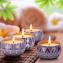 Load image into Gallery viewer, Hausware Scented Candles Set of 4 Pack,4X4.4 oz Vanilla Lavender Lemon Apple &amp;Cinnamon,Candle Scented for Gift Set, Birthday,Father's Day &amp; Mother's Day
