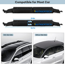 Load image into Gallery viewer, Universal Soft Car Roof Rack Pads for Kayak Surfboard SUP Canoe Snowboard Paddle Board with 15FT Tie-Down Straps, 2 Tie Down Rope, 2 Quick Loop Strap and Storage Bag, Suit Cars, SUV, Trucks
