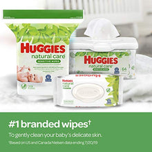 Load image into Gallery viewer, Huggies Natural Care Sensitive Baby Wipes, Unscented, 12 Flip-Top Packs (768 Wipes Total)
