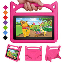 Load image into Gallery viewer, New Fire HD 10 Tablet Case 2019/2017-SHREBORN LightWeight ShockProof Kid-Proof Cover with Stand Kids Case for All New Amazon Fire HD 10 Tablet(10.1",9th/7th/5th Generation,2019/2017/2015 Release)-Pink
