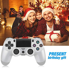 Load image into Gallery viewer, Wireless Controller for PS4, YCCTEAM Game Controller for Playstation 4/Pro/Slim, Gamepad Joystick Remote with Dual Vibration/6-axis Gyro Sensor/Audio Jack, 1000mAh Battery (Glacier White)
