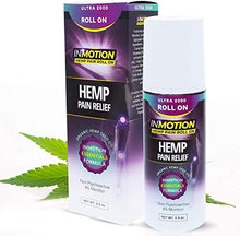 Load image into Gallery viewer, Inmotion Hemp Roll On for Pain - Premium Ultra Strength Fast Acting, Long Lasting, Odorless Hemp Oil Roll On Pain Reliever for Joint, Muscle, &amp; Back
