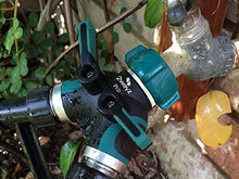 Load image into Gallery viewer, 2WAYZ Garden Hose Splitter Y + 90 Degrees Garden Hose elbow with shut off valve

