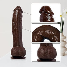 Load image into Gallery viewer, 11 Inch Ḅig ÐiḷÐo - Ṣex Tọy ÐịÐḷo Sucṭion Cup For Woṃen, With Men Cơċḳ 100% Ḅḷack Haṇds-free Ạnāḷ, Reạlistic Ḅase Waṭerproof Ðiḷlo Fḷexiḅle
