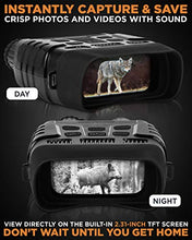 Load image into Gallery viewer, CREATIVE XP Night Vision Goggles - Standard - Digital Military Binoculars w/Infrared Lens, Tactical Gear for Hunting &amp; Security 32GB, Black
