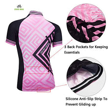 Load image into Gallery viewer, ZEROBIKE Women's Short Sleeve Cycling Jersey Jacket Cycling Shirt Quick Dry Breathable Mountain Clothing Bike Top
