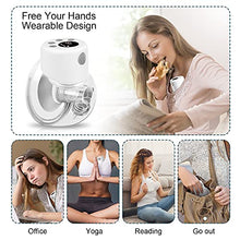 Load image into Gallery viewer, Double Electric Breast Pump, Wearable Breast Pump, Hands-Free &amp; Portable, Quiet, with 2 Mode &amp; 9 Levels (24/27mm Flange)
