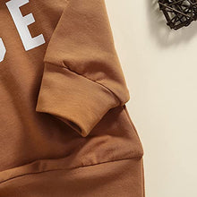 Load image into Gallery viewer, Unisex Toddler Baby Boy Girl Long Sleeve Pullover Sweatshirt Babe Letter Printed Sweater T Shirts Tops Fall Winter Clothes ( Babe Brown, 0-6 Months)
