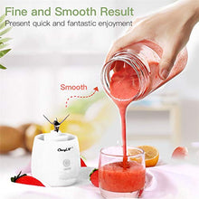 Load image into Gallery viewer, Portable Blender,inkint Personal Size Blender Juicer Cup for Shakes and Smoothies Fruit Mixer with USB Rechargeable 6 Stainless Steel Blades BPA Free 450ml

