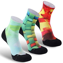 Load image into Gallery viewer, Funny Socks for Womenn,NIcool Fun Pattern Sports Hiking Athletic Novelty Colorful Socks 3 Pairs for Christmas
