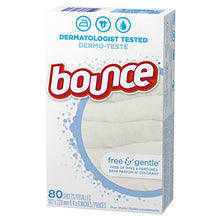 Load image into Gallery viewer, Bounce Free &amp; Gentle, Fabric Softener Sheets, 80 Count
