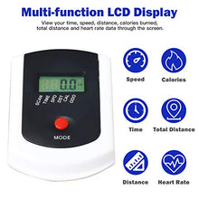 Load image into Gallery viewer, Goplus Indoor Cycling Bike, Adjustable Fitness Exercise Bike with LCD Display, Comfortable Seat Cushion, 5-Position Adjustable Saddle, Stationary Bike for Home and Gym Use (Black + Blue)

