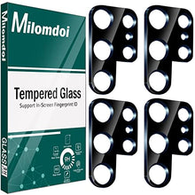 Load image into Gallery viewer, Milomdoi [4 Pack] for Samsung Galaxy S22 Ultra 5G Camera Lens Protector Cover, 9H Tempered Glass Camera Screen Protector, Case Friendly, Not Affect Flash, Perfect Night Shot Mode Design, Black
