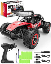 Load image into Gallery viewer, BEZGAR TB141 RC Cars-1:14 Scale Remote Control Car, 2WD High Speed 20 Km/h All Terrains Electric Toy Off Road RC Car Vehicle Truck Crawler with Two Rechargeable Batteries for Boys Kids and Adults
