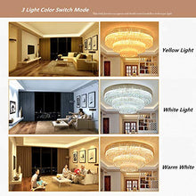 Load image into Gallery viewer, KALRI Modern K9 Crystal Chandelier Flush Mount LED Ceiling Light Fixture Pendant Lamp for Living Room Bar Shop (Dia 31.5'')
