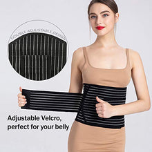 Load image into Gallery viewer, SUISONG Postpartum Belt, Postpartum Postnatal Recovery Maternity Support Belt for Women, Pregnancy Belly Band Waist Trimmer Belt Slimming Body Shaper Belt (M, Black)
