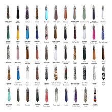 Load image into Gallery viewer, Justinstones 12pcs Big Semi-Precious Gemstone Crystal Healing Hexagonal Point Pendant Bead
