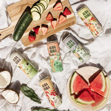 Load image into Gallery viewer, Lemongrass Coconut Herbal Sparkling Water by Aura Bora, 0 Calories, 0 Sugar, 0 Sodium, Non-GMO, 12 oz Can (Pack of 12)
