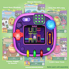 Load image into Gallery viewer, LeapFrog Rockit Twist Handheld Learning Game System, Purple and 2-Game Pack: Cookie's Sweet Treats and Dinosaur Discoveries
