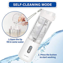 Load image into Gallery viewer, Personal Portable Blender Smoothies Blender on the go Single Serve for Travel - for Mixing Fruit Juice, Milk-Shake, Small Ice with 13 oz Travel Blender Cup, White/Pink (White Color Personal Blender)
