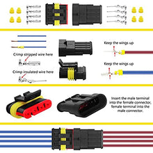 Load image into Gallery viewer, 708Pcs 43 Kits Waterproof Automotive Electrical Connector Terminals 1/2/3/4/5/6 Male&amp;Female Pin Automotive Wire Connectors Kit

