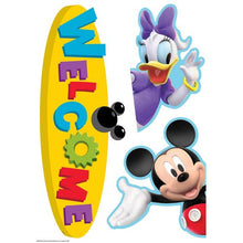 Load image into Gallery viewer, Eureka Back to School Mickey Mouse Clubhouse 'Welcome' Door and Window Go-Around Classroom Decorations for Teachers, 2pc, 17'' W x 24'' H
