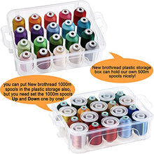 Load image into Gallery viewer, New brothread 3 Layers Stackable Clear Storage Box/Organizer for Holding 60 Spools Home Embroidery &amp; Sewing Thread and Other Embroidery Sewing Crafts (Spool Size Requirement: H≤2.2"; W≤1.69")
