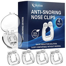 Load image into Gallery viewer, Skyloa Anti Snoring Devices - Silicone Magnetic Anti Snoring Nose Clip, Snore Stopper, Provide Effective Snoring Solution - Comfortable Nasal to Stop Snoring(4 PCS)
