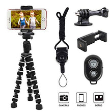 Load image into Gallery viewer, Phone Tripod, Linkcool Octopus Phone Tripod Portable and Adjustable Tripod Stand Holder with Universal Clip and Bluetooth Remote Compatible with Most Smartphones, GoPros, and Digital Cameras

