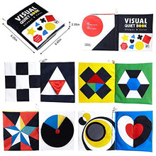Load image into Gallery viewer, beiens Baby Books Toys, High Contrast Black and White Books Non Toxic Fabric Touch and Feel Crinkle Cloth Books Early Educational Stimulation Toys for Infants Toddlers, Baby Gift Soft Toys Mirror
