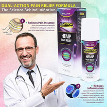 Load image into Gallery viewer, Inmotion Hemp Roll On for Pain - Premium Ultra Strength Fast Acting, Long Lasting, Odorless Hemp Oil Roll On Pain Reliever for Joint, Muscle, &amp; Back
