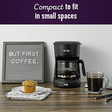 Load image into Gallery viewer, Mr. Coffee 2129512, 5-Cup Mini Brew Switch Coffee Maker, Black
