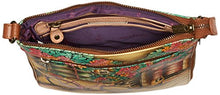 Load image into Gallery viewer, Anuschka Women’s Genuine Leather Expandable Travel Crossbody - Hand Painted Original Artwork - Vintage Bike
