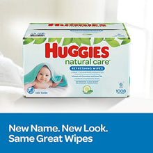 Load image into Gallery viewer, Huggies Natural Care Refreshing Baby Wipes, Scented, 1 Refill Pack (184 Wipes Total)
