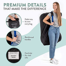 Load image into Gallery viewer, Stroller Bag for Airplane Travel - Baby Stroller Cover for Travelling - Durable Nylon Gate Check Bag with Backpack Straps to Easily Carry and Protect Single, Double, &amp; Umbrella Strollers
