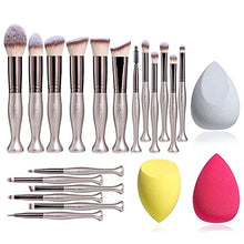 Load image into Gallery viewer, BS-MALL Makeup Brushes 18 Pcs and 14 Pcs Premium Synthetic Foundation Powder Concealers Eye Shadows Makeup brush Set with 3 Makeup Sponge

