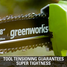 Load image into Gallery viewer, Greenworks 40V 8-inch Cordless Pole Saw with Hedge Trimmer Attachment 2.0Ah Battery and Charger Included
