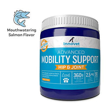 Load image into Gallery viewer, Innovet Pet Advanced Mobility Chews For Dogs – (90 Chews) Dog Treats, Hip &amp; Joint Supplement With MSM, Green Lipped Mussel, Vitamin C &amp; E, Glucosamine for Dogs, Organic Terpene Extract Boosts Immunity
