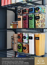 Load image into Gallery viewer, Airtight Food Storage Containers 14 Pack - Kitchen Pantry Organization and Storage, BPA-Free, Plastic Canisters with Durable Lids Ideal for Cereal, Flour &amp; Sugar - Includes Labels, Marker &amp; Spoon Set
