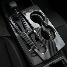 Load image into Gallery viewer, CKE for 11th Gen Civic Armrest Gear Panel Cover Trim Center Consoles Gear Shift Knob Interior Decoration Sticker for Honda Civic 2022 Sedan Hatchback Accessories with CVT - Carbon Fiber Style
