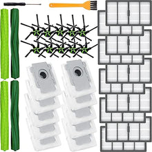 Load image into Gallery viewer, COSIN Replacement Parts Kit Compatible with Roomba s9(9150),s9+(9550),s Series Vacuum Cleaner.Pack of 2 Set of Multi-Surface Rubber Brushes, 10 Side Brushes,10 Filters,10 Dust Bags,2 Tools
