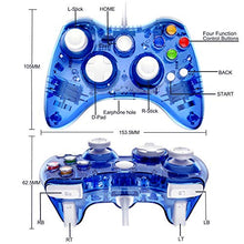 Load image into Gallery viewer, Wired 360 Controller Dual Vibrator Wired Gamepad Gaming Joypad, Blue - PAWHITS
